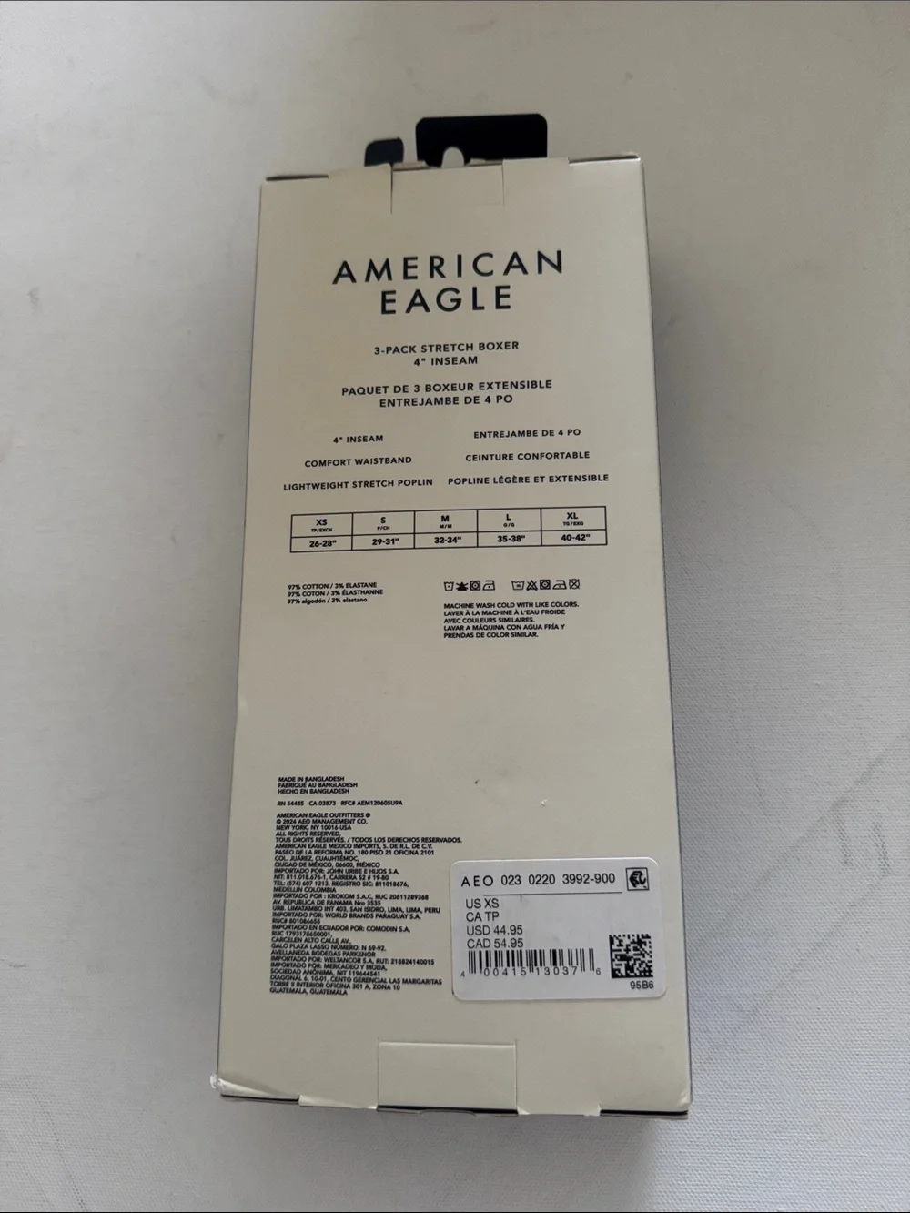 American Eagle Boxers Mens XS 3 Pack